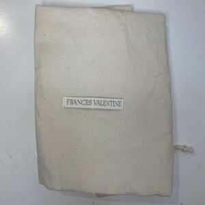 Frances Valentine Beige‎ Fabric Dust  Bag 16”x 16”